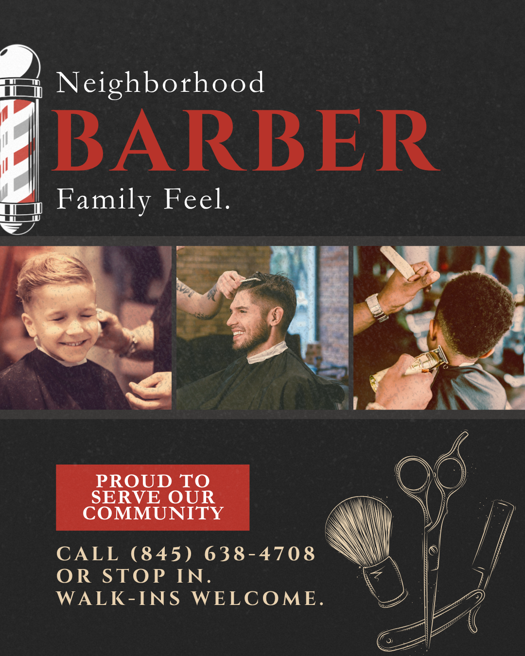 New City Barber neighborhood barber family feel community campaign